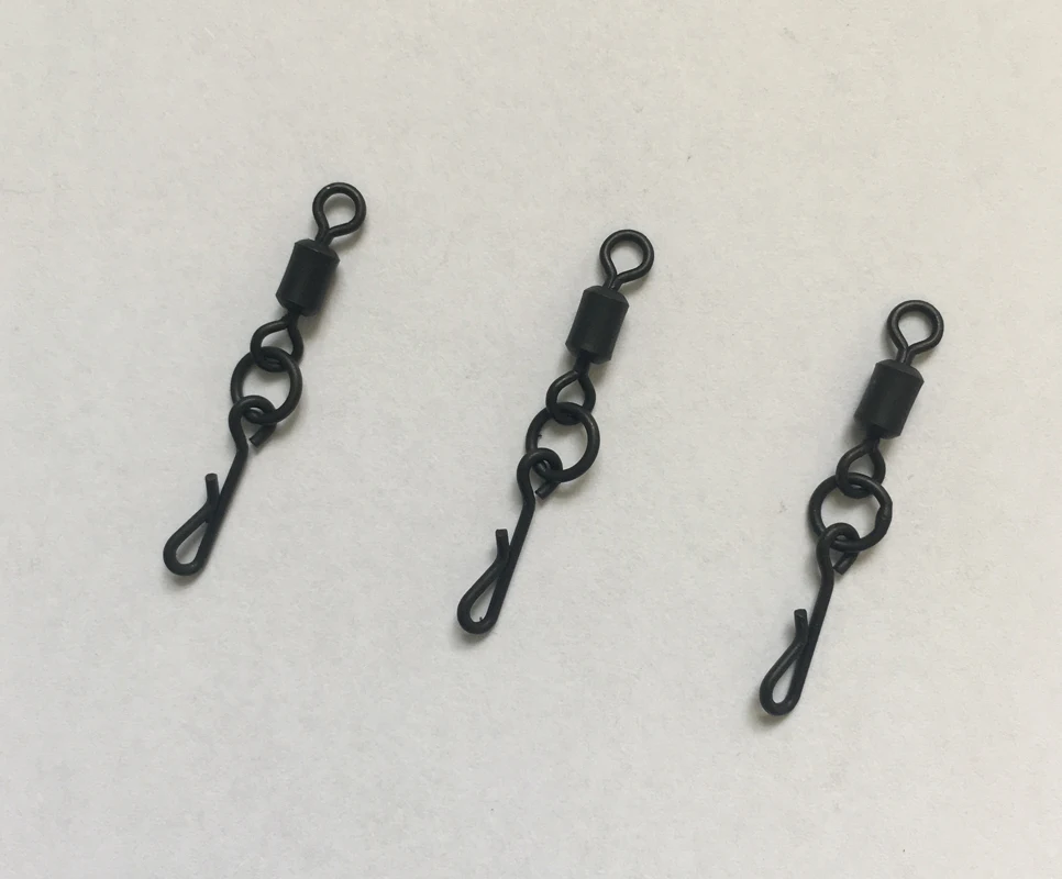 20 шт. X Wise Tackle Kwik Change Flexi Ring Swivel в антибликовом цвете-Размер 4 (Великобритания Размер