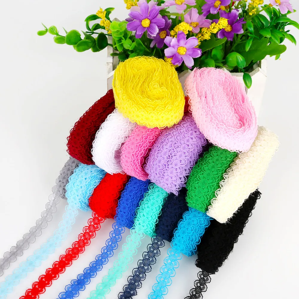 5 ярдов/партия кружевная лента 15 мм отделка вышитая для украшения шитья