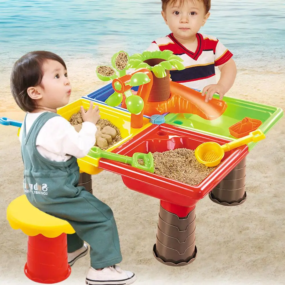 1 компл. играет песок глины кокосовой пальмы пляжный столик обучения