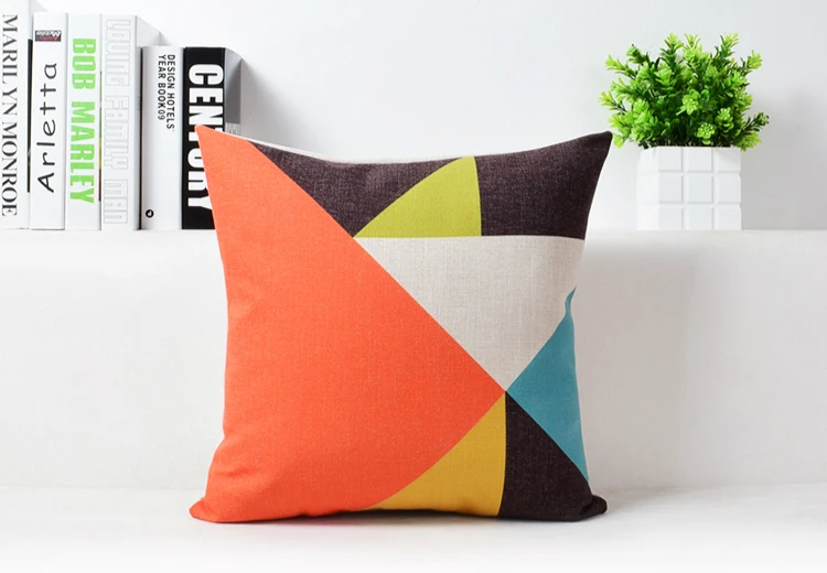 Новый современный накидки на подушки с геометрическим рисунком темно серые