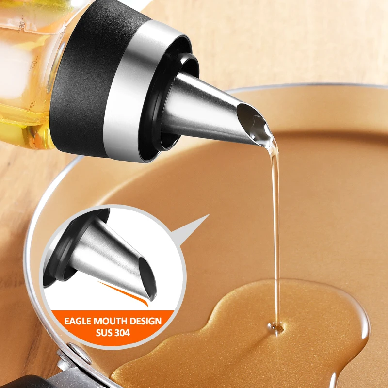 Бутылка оливкового масла премиум класса без капельного стекла масло Pourer