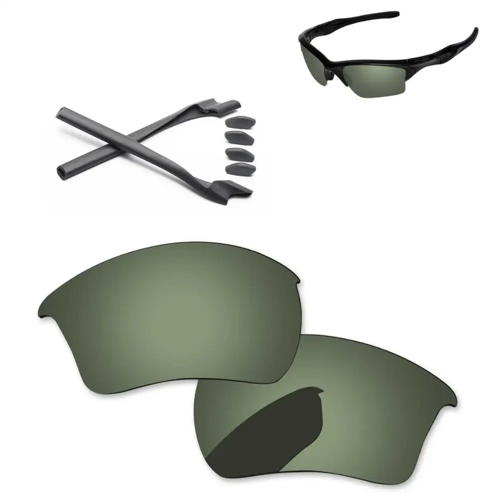 Green Black and Gray PapaViva Сменные линзы и резиновый комплект для аутентичной полукуртки 2,0 XL Солнцезащитные очки Рамка-несколько вариантов - Цвет линз: Green Black and Gray