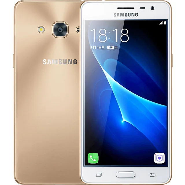 Золотой samsung Galaxy J3 Pro J3110() четырехъядерный 5,0 дюймов 2 Гб ОЗУ 16 Гб ПЗУ 8 Мп LTE две sim-карты Snapdragon разблокированный мобильный телефон - Цвет: Золотой