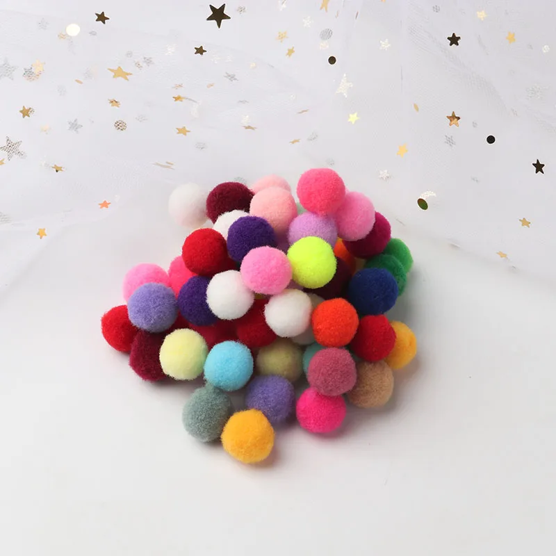 Многоразовые разноцветные помпоны из меха DIY мягкие шарики свадебные украшения