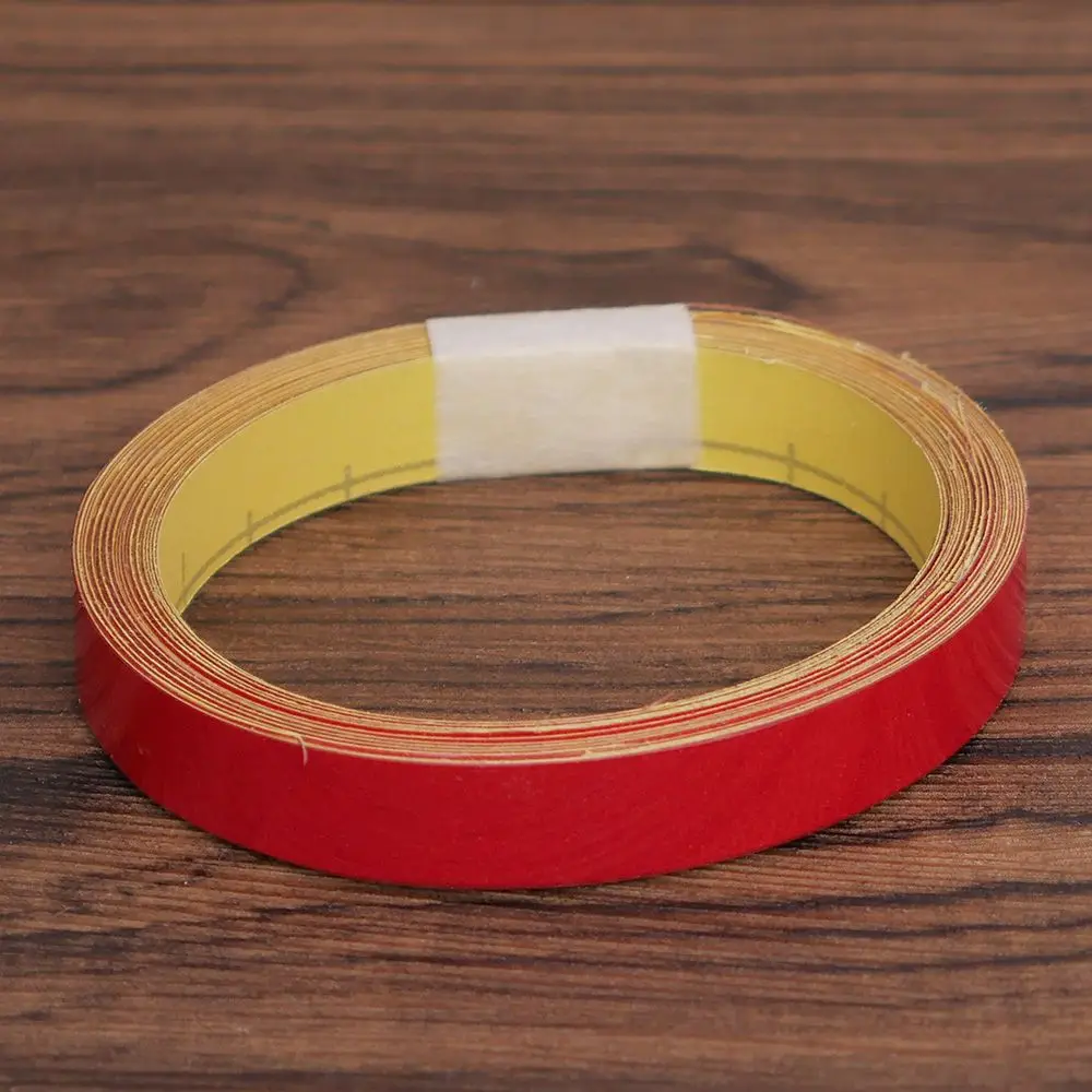1cm red 1 см/2 см* 500 см Автомобильная отражающая лента декоративная наклейка Предупреждение ющая Защитная отражающая лента пленка Авто отражающая наклейка на автомобиль - Цвет: 1cm red