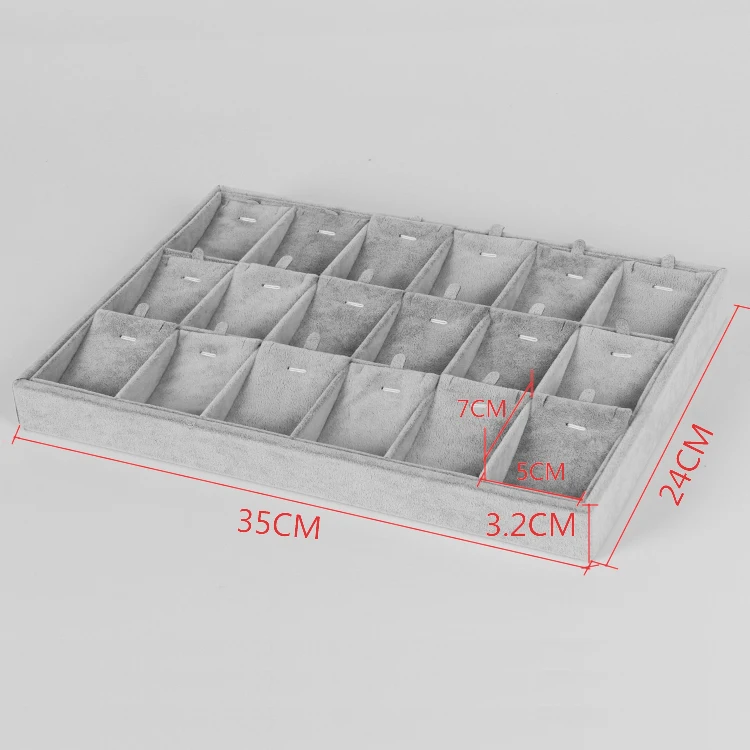 Подвеска для ювелирных изделий из бархата черного/серого цвета 35 х24 см |