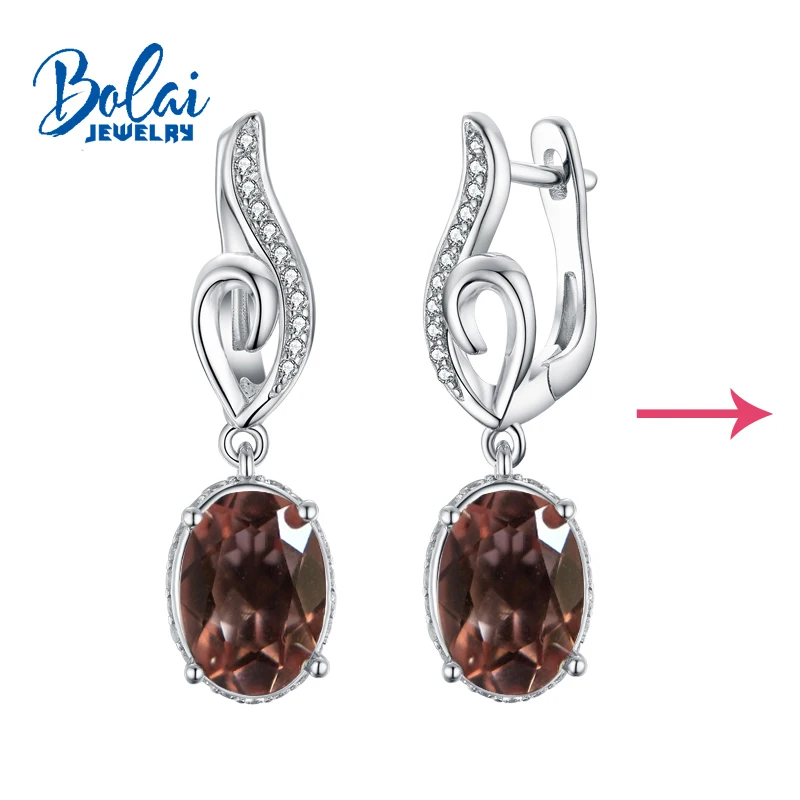 Bolaijewelry серьги с зултанитом из стерлингового серебра 925 пробы драгоценными
