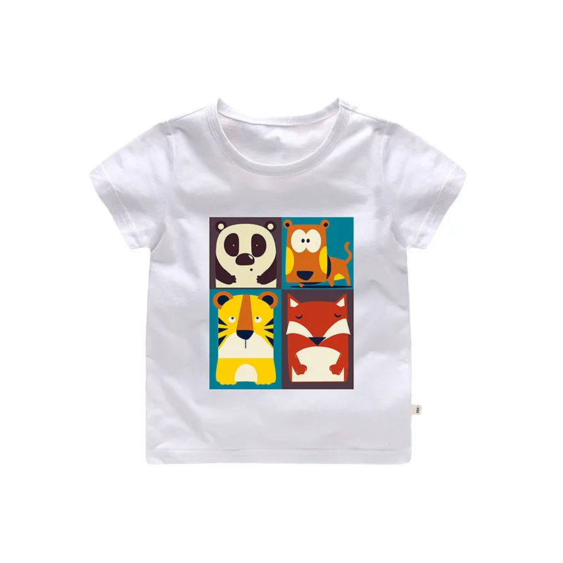 

2019 children's cartoon cotton breathable short-sleeved T-shirt boy summer round neck casual short sleeve