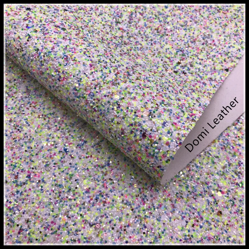 (DM6162) Mixed Colors Chunky Glitter Fabric For Hairbows | Дом и сад