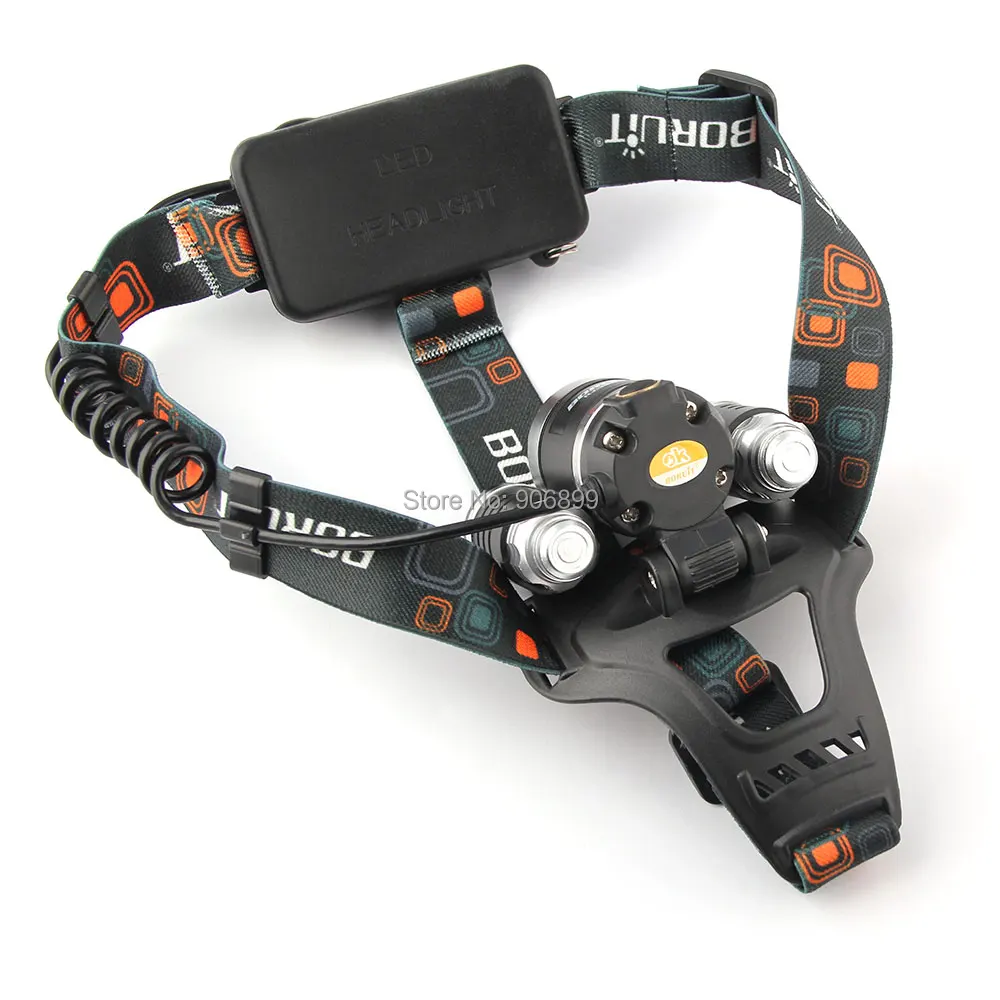 3 светодиодные фары супер Мощность 5000lm CREE xm l T6 LED оранжевый La мотоцикл Фары для