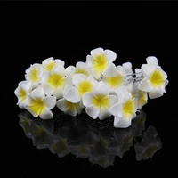 12 pcs white hawaiian plumeria flower wedding prom bridal hair pins hair sticks