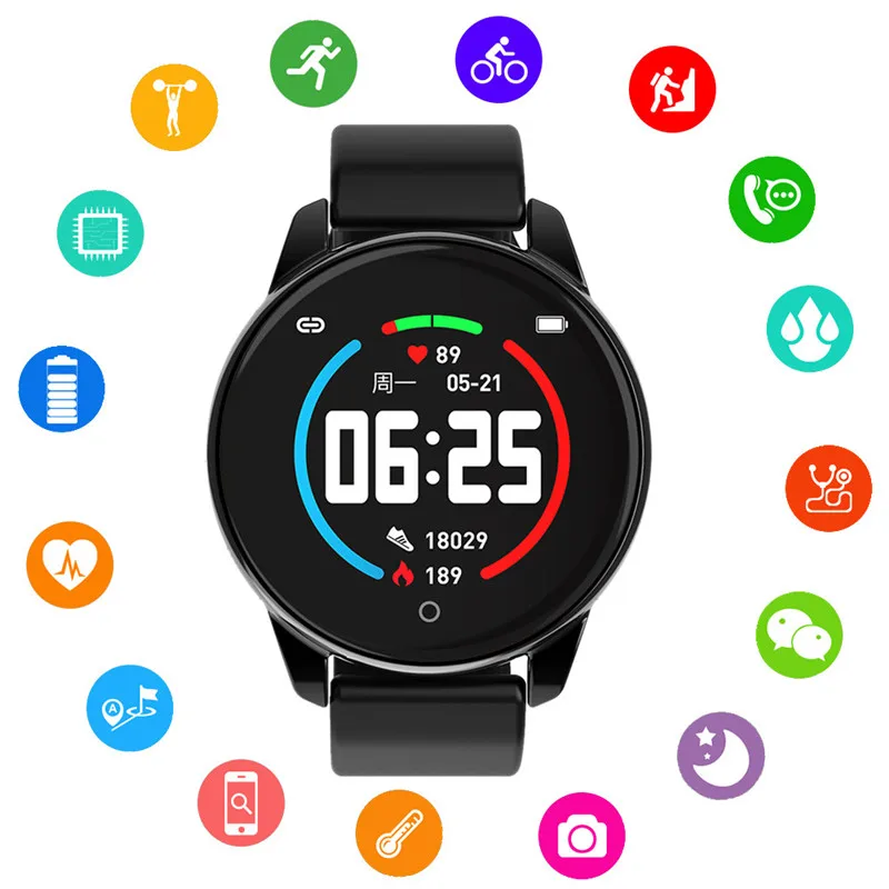 

Upgrade Bluetooth Smartwatch Waterproof IP67 Heart Rate Monitor Multi-sports Fitness Tracker Compatible With Android IOS Phones