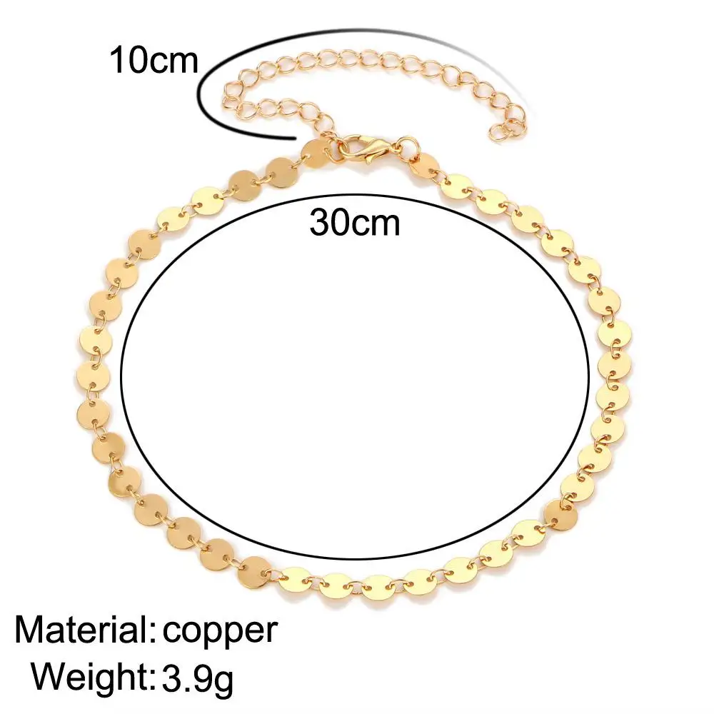 Sangdo Для женщин европейских и американских ретро Медь блестки колье Цепочки