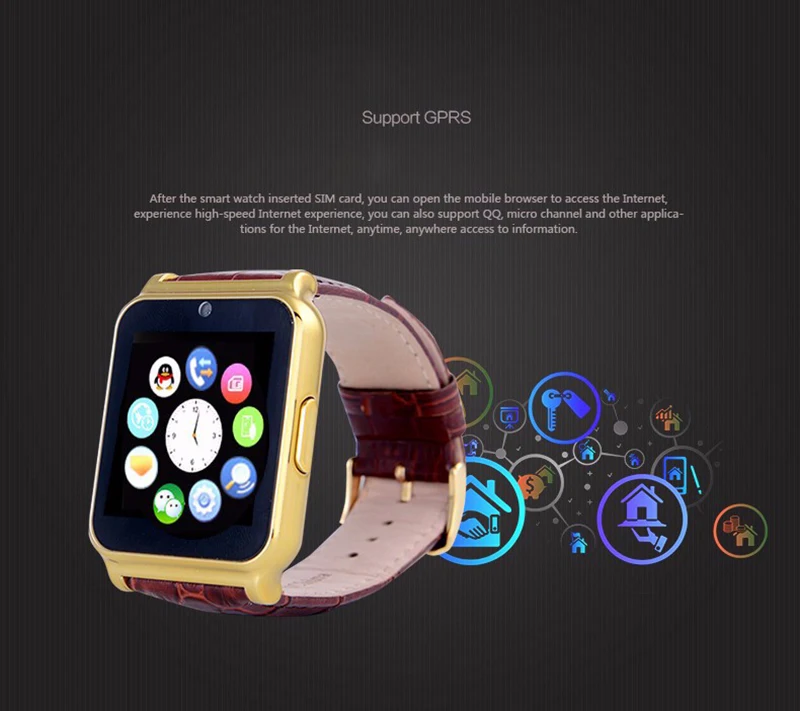 BOUNABAY Шагомер Bluetooth умный человек часы для apple телефона android мужские Камера