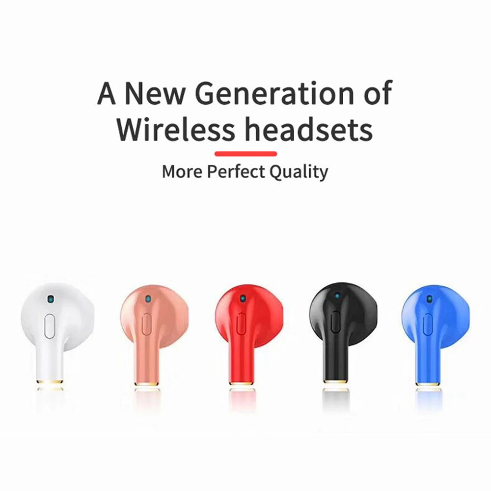 New Mini headphones handsfree Bluetooth Headset Invisible Earbud Earphone Music with Mic For iPhone X 7 8 Plus 6S | Электроника