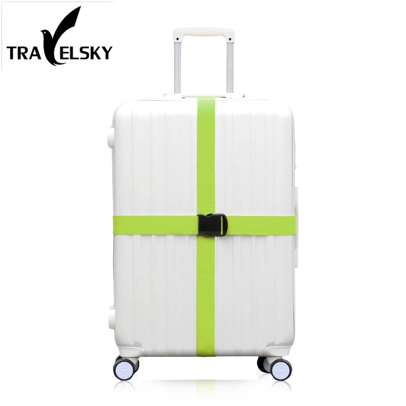 Travel Accessories Straps Strong Adjustable Nylon Buckle Luggage Belt 18&quot-34&quot Suitcase Strap 7 Colors Free Shipping | Багаж и