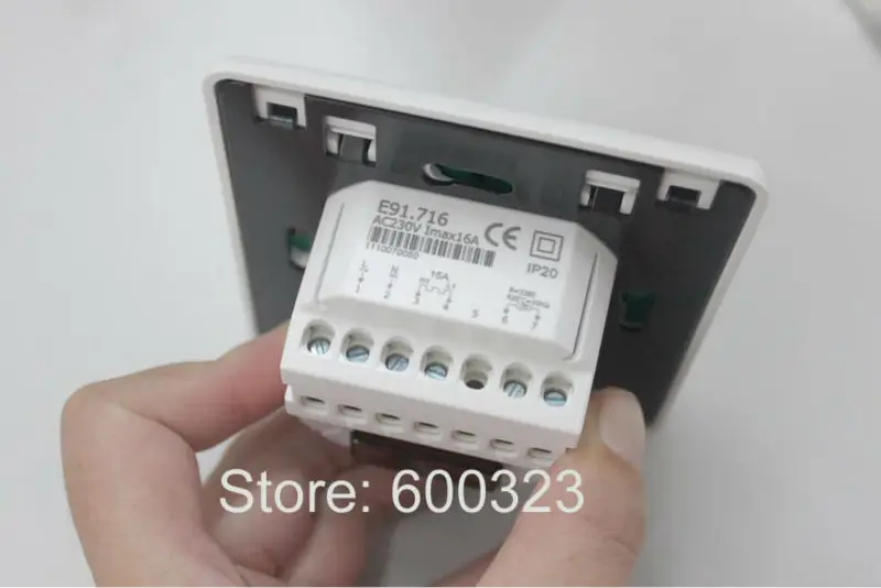 Программируемый теплый пол с сенсорным экраном настенный термостат подогрев