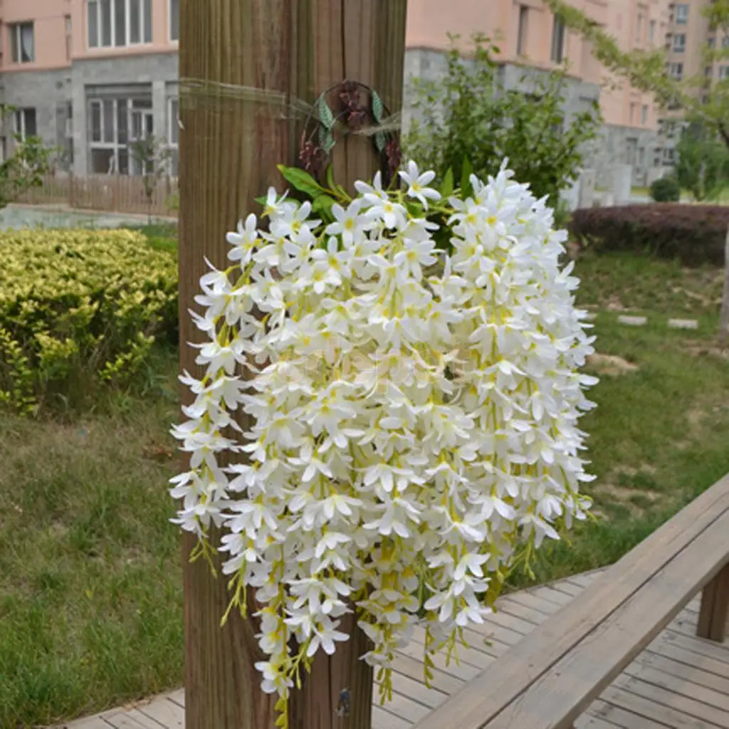 4 шт. Декоративная гирлянда из искусственных сиреневых цветов|flower garland