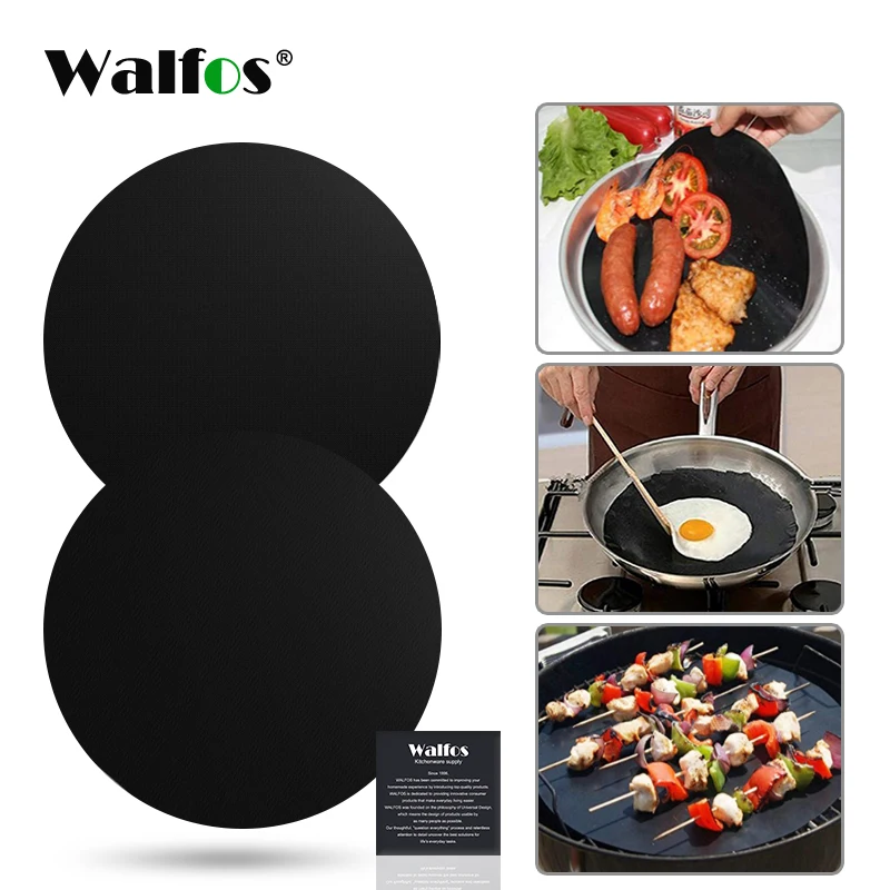 Многоразовый антипригарный коврик WALFOS 2 шт. подстилка для сковороды лист готовки