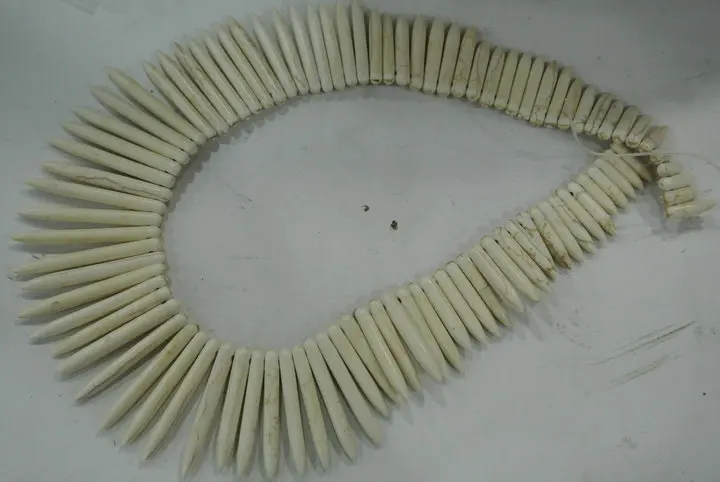 Недорогие бусинки Howlite Fang в форме башня 15 мм ~ 45 материал для изготовления