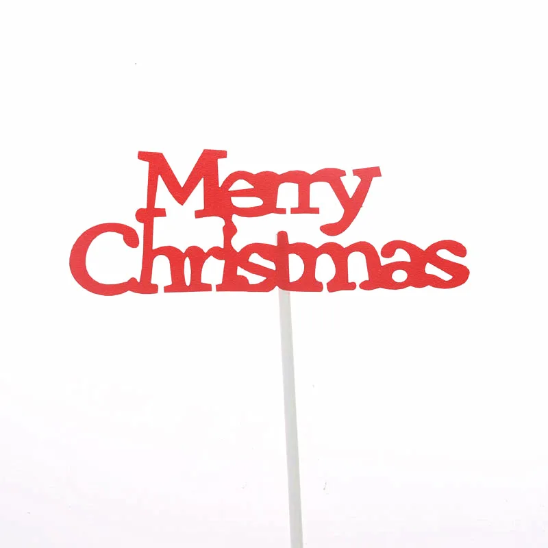 Топпер для торта флаги с надписью &quotMerry Christmas&quot топпер Санта Клаусом детский на