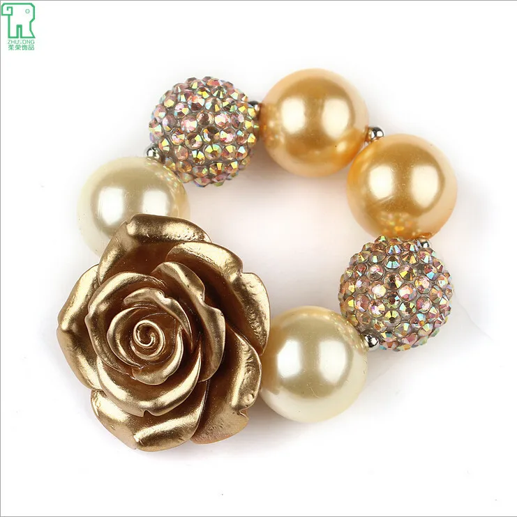 

Kids Flower Necklaces Sets Lovely Toddler Fashion Jewellery Girls Baby Chunky Bubblegum Beads Flower Necklaces For Children 2015