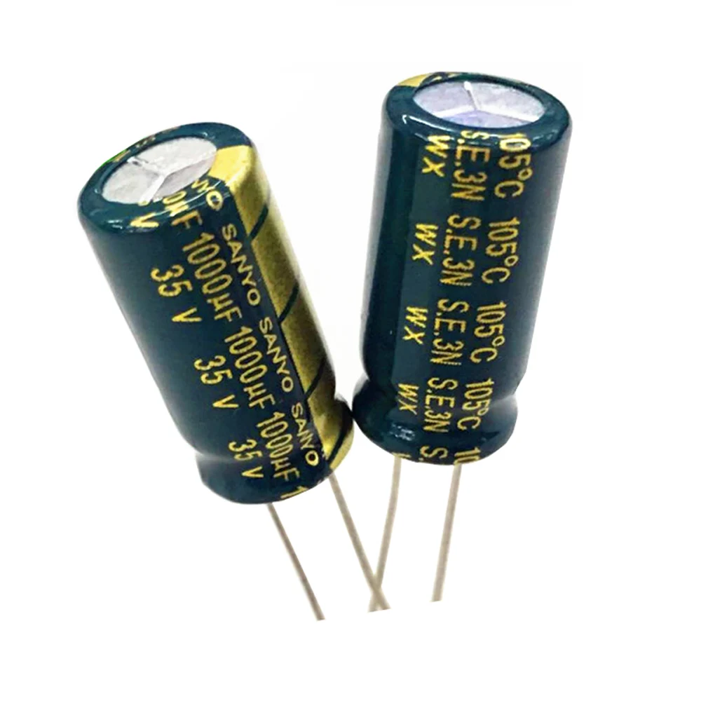 10 шт./лот 35v1000uf высокой частоты с низким ESR длительный срок ЖК-дисплей Питание Sanyo