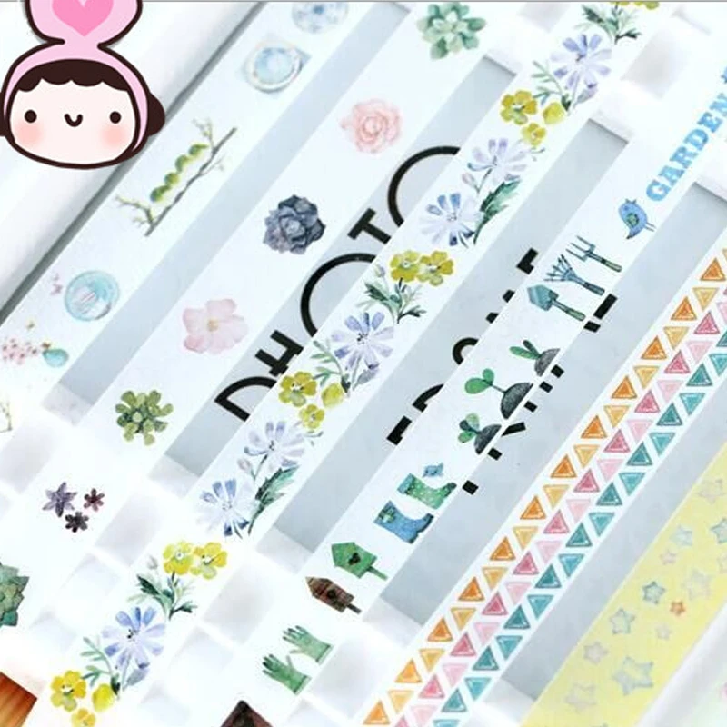 DIY креативные канцелярские подарки настольная книга DIY декоративные клейкие маскировочные наклейки ленты васи бумажная лента коробка животные тема
