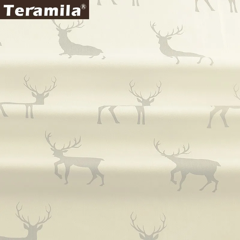 Teramila 100% хлопчатобумажная ткань измерительные приборы Сика олень дизайн Сделай
