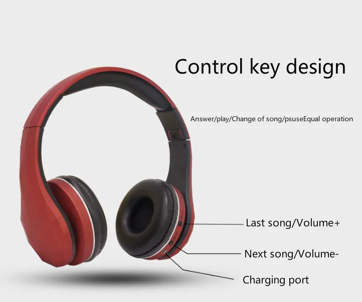 Поддержка SDcard FM Bluetooth три-в-одном гарнитура универсальная Беспроводная портативная складная гарнитура для мобильного телефона
