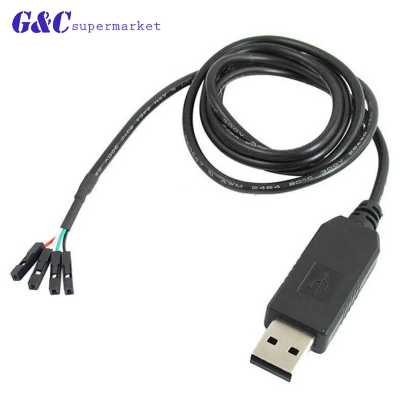 1 шт./лот PL2303 PL2303HX модуль кабеля TTL USB в UART 4 p контактный конвертер RS232|Интегральные
