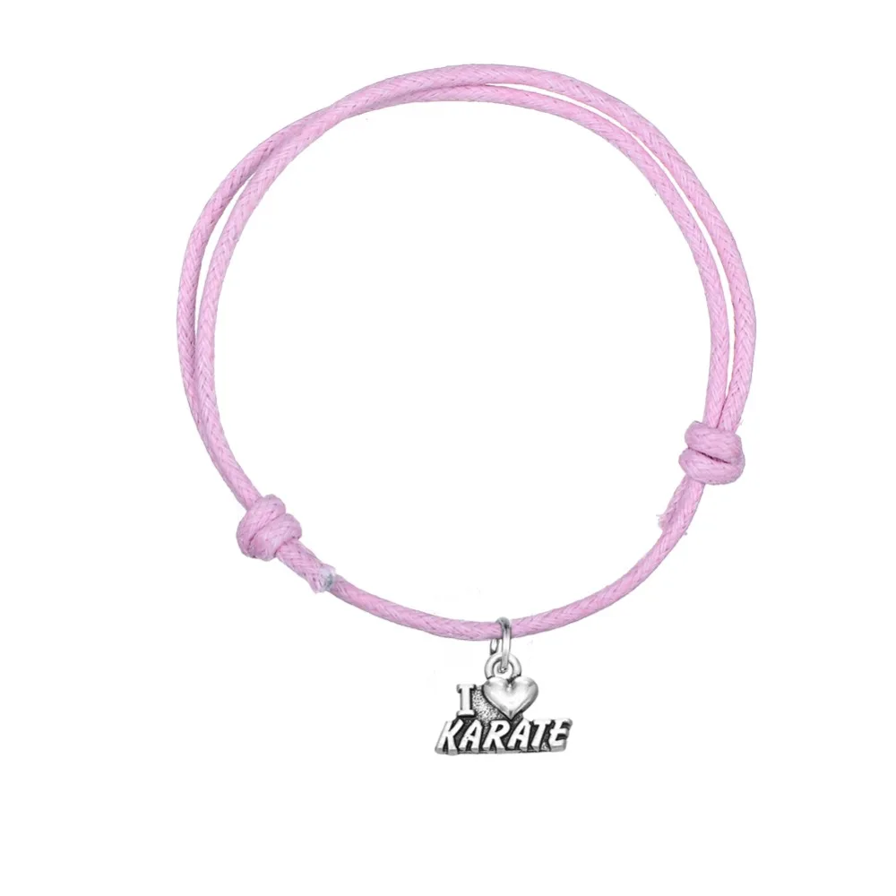 Teamer 5 шт./лот античный серебряный Регулируемый корейский вощеный шнур браслеты