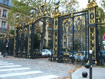 black wrought iron gates security gates vinyl fence gate