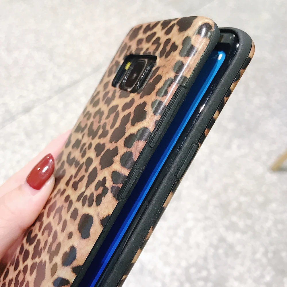 Роскошный 3D леопардовый силиконовый чехол для samsung Galaxy S8 Plus samsung S9 S10 Plus Note 8 Note 9, ультра тонкий чехол из ТПУ