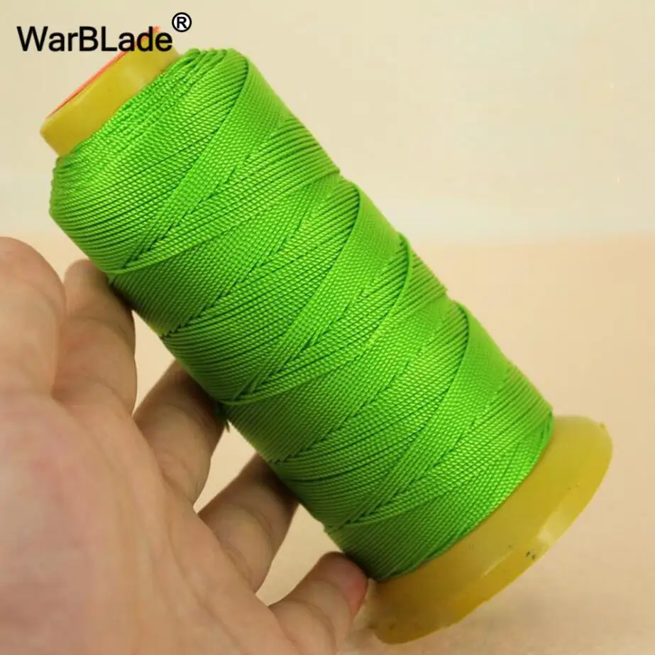 Grass green Высококачественный полиамидный шнур, 0,2 мм, 0,4 мм, 0,6 мм, 0,8 мм, 1 мм, нейлоновый шнур, швейная нить для веревки, шелкового бисероплетения, нить, сделай сам, для изготовления ювелирных изделий - Цвет: Grass green