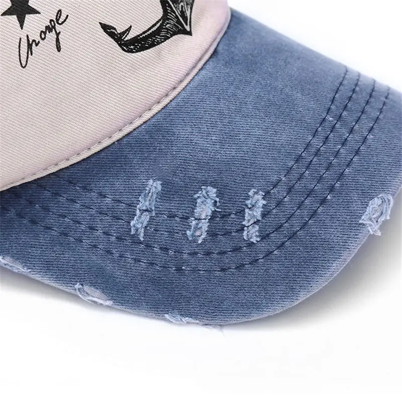 Бейсболка Charm Wood летняя кепка с рисунком Якорь Snapback Мужская Солнцезащитная