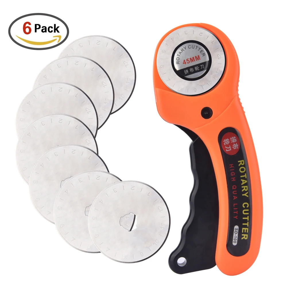 45 мм/28 мм Вращающийся резак с запасными лезвиями премиум-класса для Квилтера