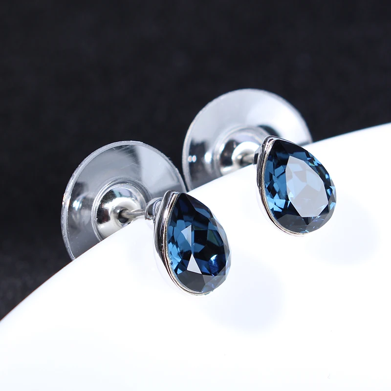 Женские серьги гвоздики с кристаллами Сваровски 0 8 см|brand stud earrings|stud earringsbrand earrings |