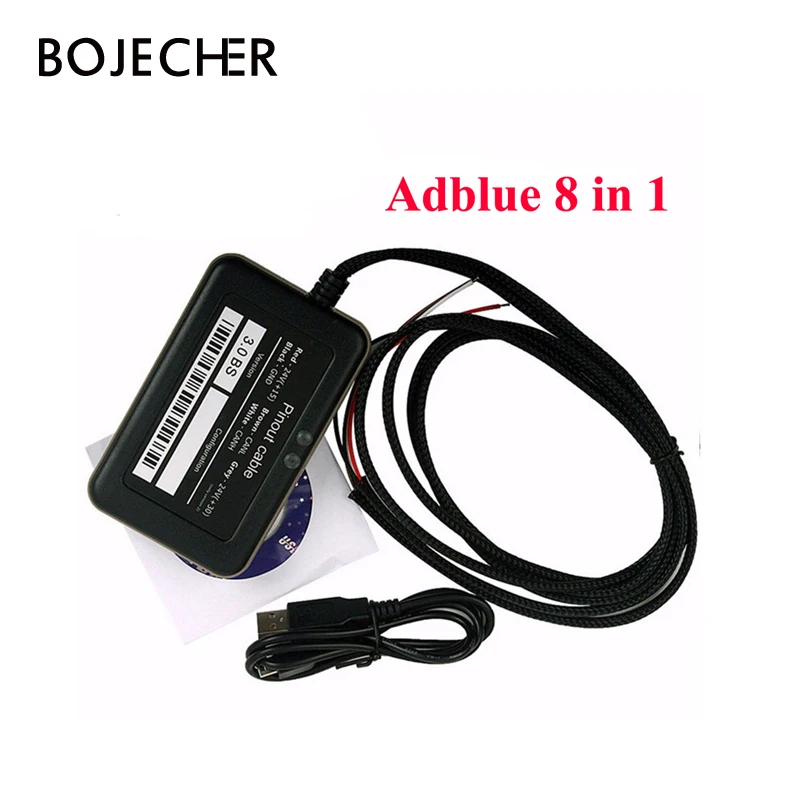 50 шт./лот Adblue 8 в 1 эмулятор с датчиком Nox и поддержкой видов грузовиков Бесплатная