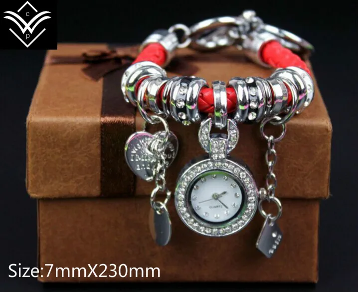 Модный трендовый женский браслет с сердечками ручной работы|bracelet watch gold|bracelet