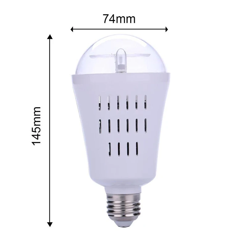 Светодиодный прожектор Снежинка AC110 240V E27 4W Вращающийся RGB и белый цвет