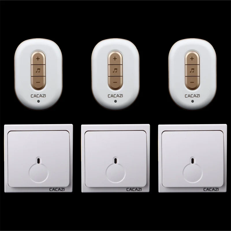 Бесплатная доставка! 3 передатчик + приемника Новый беспроводной дверной звонок с