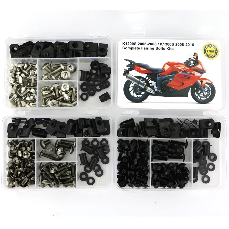 Подходит для BMW K1200S 2005 2008 K1300G 2016 полный набор обтекателей шайба крепежных