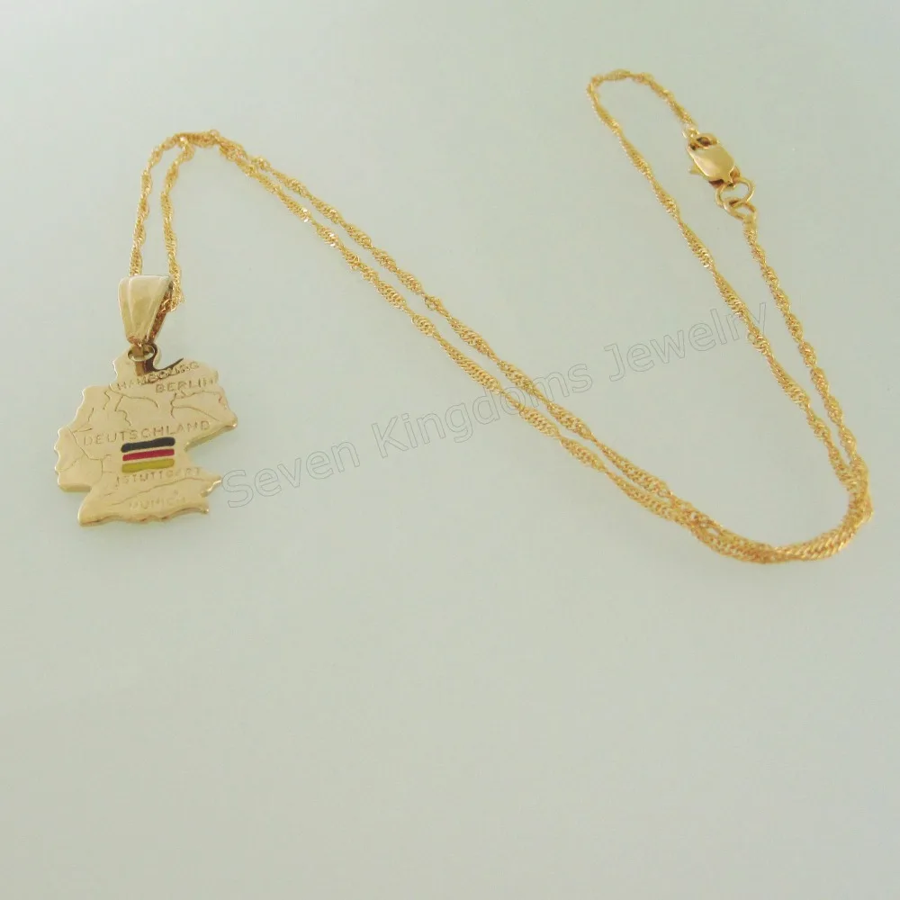 Минимальный заказ 10 долларов/шт. Смешанный дизайн-ожерелье из желтого золота GP с