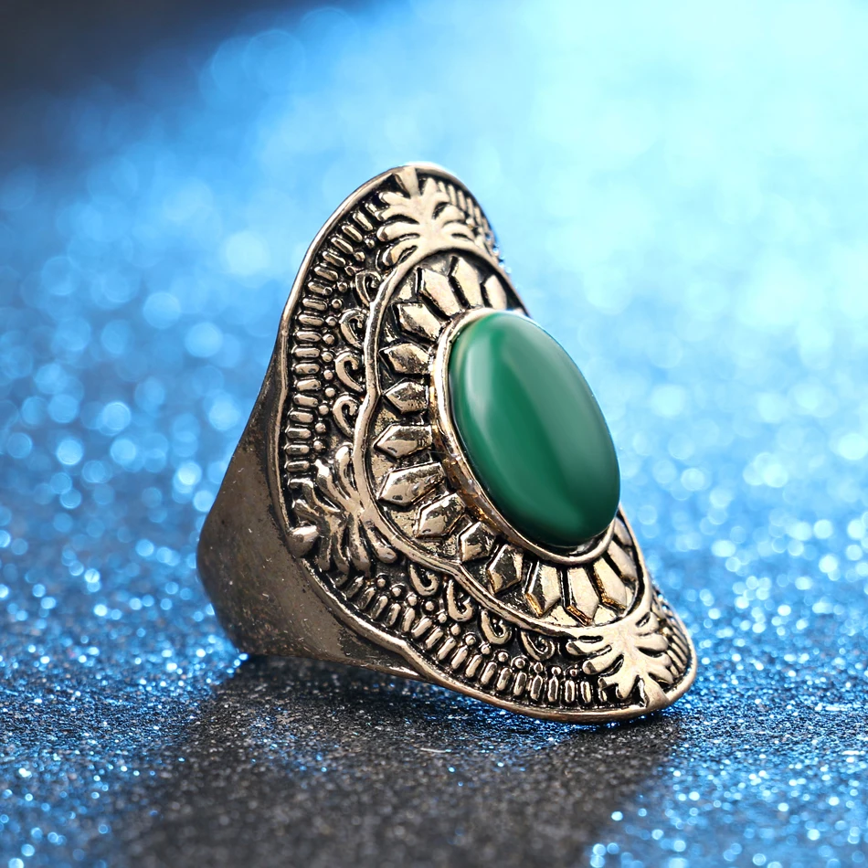 Новинка 2017 модное большое кольцо для женщин винтажное ювелирное изделие