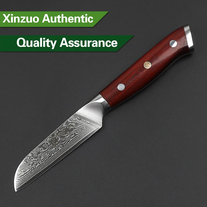 XINZUO 3 5 ''нож для очистки овощей японский 73 слой Дамасская сталь