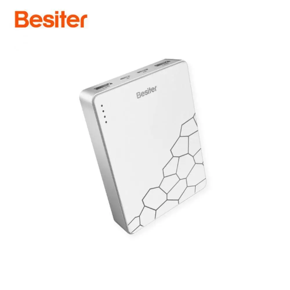 Besiter быстрая батарея два заряда внешний аккумулятор 10000 мАч Type C USB Smart Micro Power