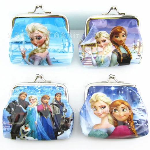 Frozen random Дисней замороженная Железная пряжка портмоне мультфильм принцесса Микки подарок Детская монета ракушка сумка - Цвет: Frozen random