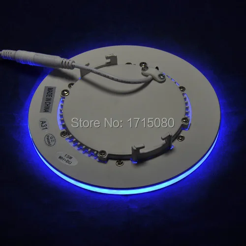 Акриловый двухцветный светодиодный панельный светильник круглая Встраиваемая