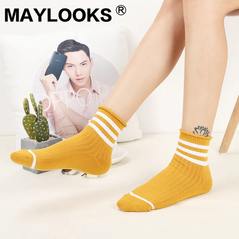 Maylooks/новые женские носки на осень и зиму С Катаной стороной хлопковые из дикого